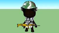 Arctic camo sackboy