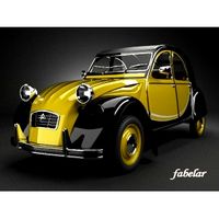 Citroen 2CV yellow - 3D Model