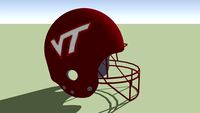Virginia Tech Hokies football helmet