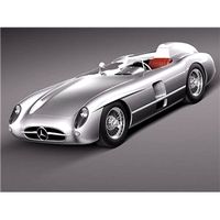 Mercedes-Benz 300 SLR 1955 spider 3D Model