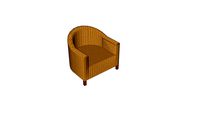 fauteuil crapaud osier