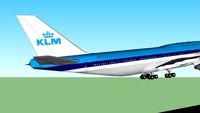 KLM landing in Kuala Lumpur International Airport