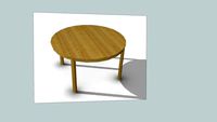Ikea Bjursta dining table, birch