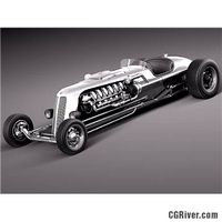 Jay Leno Tank Car Hot Rod - 3D Model