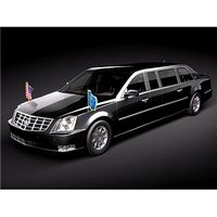 Cadillac DTS Armored Presidental Limousine 3D Model