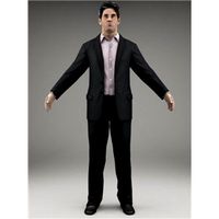 BUSINESSMAN - RIGGED 3D MODEL(BMan0001M3CS)