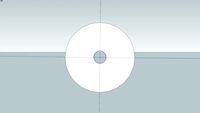 3D wheel with bearing hole