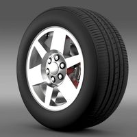 GMC Yukon XFE wheel 3D Model