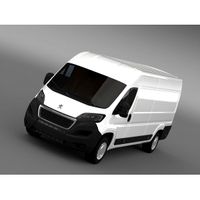 Peugeot Boxer Van L4H2 2014 - 3D Car for Maya