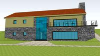 Proposed New House in its landscape 4 Rue de la Pandaine Gigny