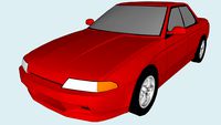 1989 Nissan Skyline HCR32 GTS-t Sedan (Low Poly)