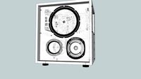 Caixa de Som c/ Amp, Moovi, Woofer, Tweeter, Driver, Fonte 110/22,Cross