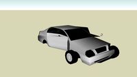 crashed sedan
