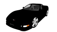 C5 Black Corvette