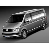 Volkswagen Transporter T6 2016 - 3D Model