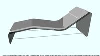 CHAISE LOUNGE PLASTIC & CHOOSE YOUR COLOR PADS BY JOHN A WEICK RA