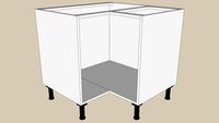 FAKTUM frame base corner 90x90