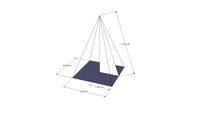 Square Based Pyramid with Right Triangle