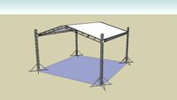 carpa en truss de 10 x 10 metros