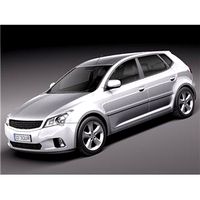 General Average Hatchback 2010 3D Model