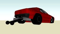 Drag racer Mazda RX-7 Savanna 2.0