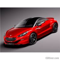 Peugeot RCZ R 2014 - 3D Model