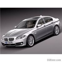 BMW 5-series f10 2014 sedan - 3D Model