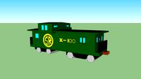 Southern railroad cuploa caboose