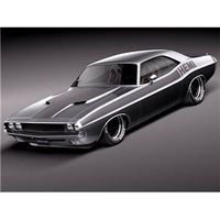 Dodge Challenger 1970 ProTouring Custom 3D Model