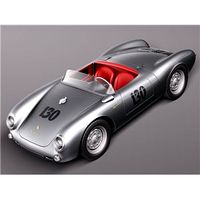 Porsche Spyder 550 1955 3D Model