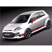 Fiat Punto Abarth 2011 3D Model