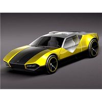 Hot Wheels LaFasta Futuristic Concept Car 3D Model