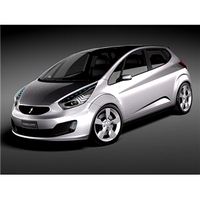 Average General Electric Car 2010 3D Model