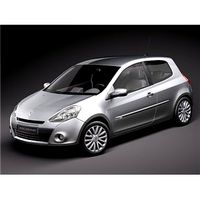 Renault Clio 3-door Automobile 2010 3D Model