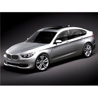 BMW 5 GT - gran turismo automobile 3D Model