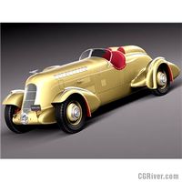 Duesenberg SJ Special Mormon Meteor 1935 - 3D Model