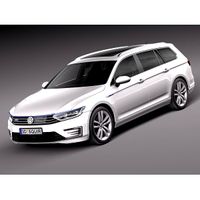 Volkswagen Passat Variant GTE 2016 - 3D Model