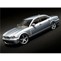 Jaguar XJ 2008 3D Model
