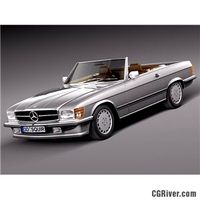 Mercedes SL r107 1971 1989 - 3D Model