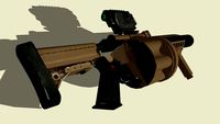 Milkor MGL-140 rocket launcher(3D