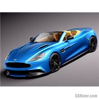 Aston Martin Vanquish Volante 2014 - 3D Model