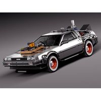 Back To The Future Delorean Episode 3 Wild West - 3D Model