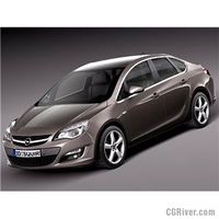 Opel Astra Sedan 2013 - 3D Model