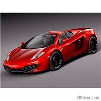 Mclaren mp4-12c spider 2013 - 3D Model