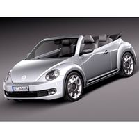 Volkswagen iBeetle Convertible 2015 - 3D Model