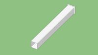 4x4 PVC Fence Post w/Cap - 3ft
