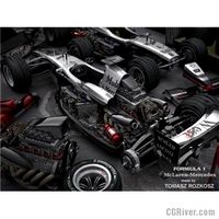 F1 Mclaren Mercedes 2005 - 3D Model