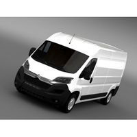 Citroen Relay Van L3H2 2014 - 3D Car for Maya