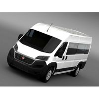 Fiat Ducato Maxi Minibus 2014 - 3D Car for Maya