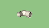 Equerre mâle conique R3/8 femelle cylindrique G3/8